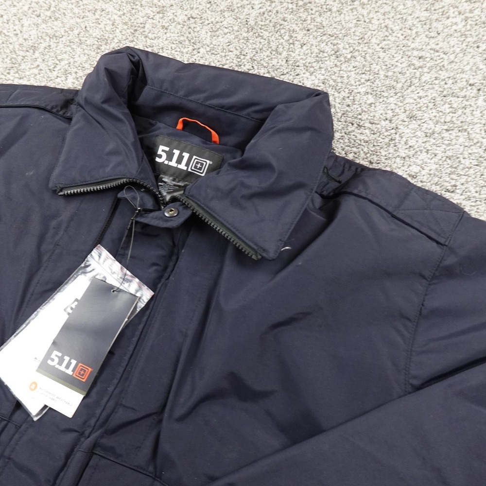 NEW 5.11 Tactical Jacket Mens XLT Blue Signature Duty Zip Bomber Coat Work Shell